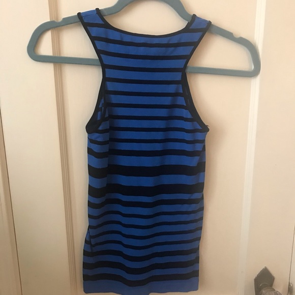 BEBE blue striped tank - Picture 3 of 3